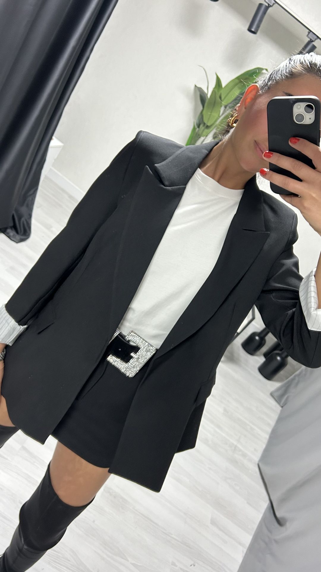 Kolu katlamalı blazer ceket