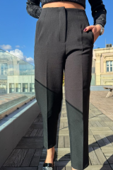 Pensli yanlardan cepli havuç pantolon